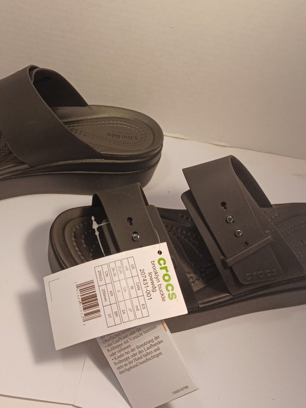 Crocs Brooklyn Low Wedge Sandal Size 8 - Picture 4 of 6